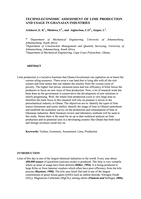 Techno-economic assessment of lime production and usage in Ghananian industries