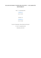 Managing HCD risk in tourism organisations – a collaborative responsibility