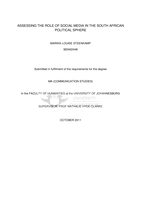Assessing the role of online social media in the South African political sphere