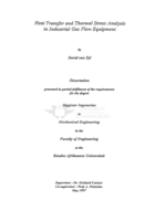Heat transfer and thermal stress analysis in industrial gas flow equipment