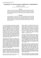 Variability in multi-rater competency assessments.