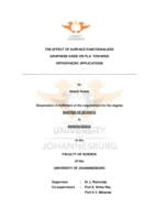 The effect of surface-functionalized graphene oxide on PLA :  towards orthopaedic applications