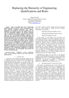 Replacing the hierarchy of engineering qualifications and roles