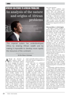 African solutions to African problems : an analysis of the nature and origins of African problems