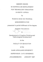 Gender issues in curriculum development for technology education in South Africa
