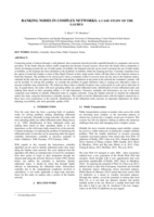 Ranking nodes in complex networks : a case study of the Gaubus