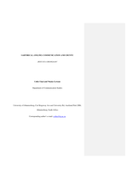 Sartirical (online) communication and ubuntu : jesus is a shangaan!