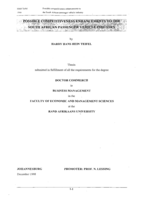 Possible competitiveness enhancements to the South African passenger vehicle industry