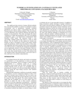Numerical investigation of a naturally ventilated greenhouse containing stacked benches