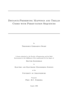 Distance-preserving mappings and trellis codes with permutation sequences