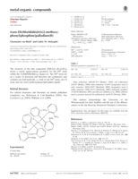 trans-Dichloridobis[tris(2-methoxyphenyl) phosphine]palladium(II)