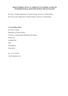 Design perspectives : an approach to support authentic entrepreneurial designers during pre-incubation