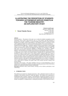 Illustrating the perception of students towards autonomous service robots in the tourism industry :  an exploratory study