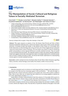 The manipulation of social, cultural and religious values in socially mediated terrorism