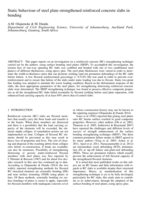 Static behaviour of steel plate-strengthened reinforced concrete slabs in bending