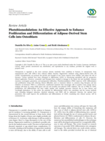 Photobiomodulation : an effective approach to enhance proliferation and differentiation of adipose-derived stem cells into osteoblasts