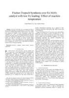 Fischer-Tropsch Synthesis over Fe/Al2O3 catalyst with low Fe loading : effect of reaction temperature