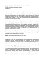 Innovation and social value creation of female social entrepreneurs in Africa