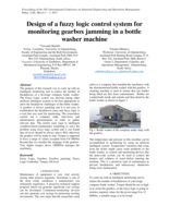 Design of a fuzzy logic control system for monitoring gearbox jamming in a bottle washer machine