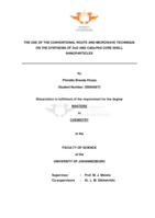 The use of the conventional route and microwave technique on the synthesis of ZnO and CdSe/PbS core shell nanoparticles