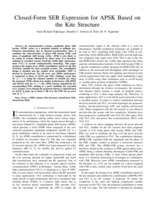 Closed-form SER expression for APSK based on the kite structure