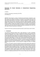 Potentials for social semiotics in geotechnical engineering education