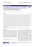 Is the Wild Coast in eastern South Africa a distinct marine bioregion?