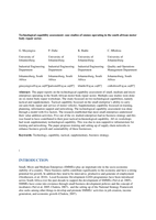 Technological capability assessment : case studies of SMEs operating in the South African motor body repair sector.