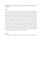 Student engagement in learning online at a South African university through choice or circumstance