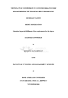 The impact of e-commerce on customer relationship management in the financial services industry