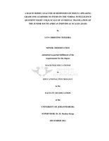 A Rasch model analysis of responses of isiZulu-speaking grade one learners to items on the Verbal Intelligence Quotient eight (VIQ 8) scale of an isiZulu translation of the Junior South African Individual Scales (JSAIS)