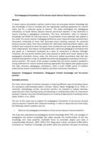 The pedagogical orientations of pre-service South African physical sciences teachers