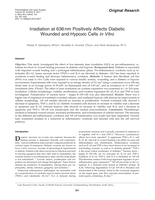 Irradiation at 636nm positively affects diabetic