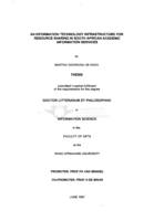 An information technology infrastructure for resource sharing information in South African academic information services.