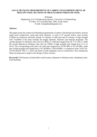 Local buckling requirements of carbon cold-formed circular hollow steel sections of mild-to-high strength steel