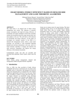 Smart homes : energy efficiency based on demand side management and game theoretic algorithm