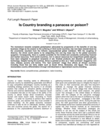 Is country branding a panacea or poison?