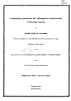 Engineering approach to risk management in information technology systems