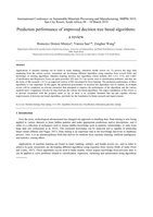 Prediction performance of improved decision tree based algorithms : a review