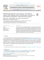 Multi-factorial approach to early numeracy—the effects of cognitive skills,language factors and kindergarten attendance on early numeracy performance of South African first graders