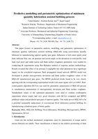 Predictive modelling and parametric optimization of minimum quantity lubrication assisted hobbing process