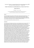 Faults classification and identification on smart grid : part-a status review
