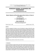 Energy demand and race explained in South Africa: A case of electricity.