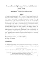Dynamic relationship between oil price and inflation in South Africa