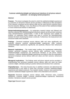 Customer satisfaction/delight and behavioural intentions of cell phone network customers – an emerging market perspective