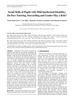 Social skills of pupils with Mild Intellectual Disability : do peer tutoring, storytelling and gender play a role?