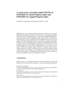 A vector error correction model (VECM) of FTSE/JSE SA Listed Property Index and FTSE/JSE SA Capped Property Index