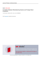 Correlation between manufacturing sectors and foreign direct investment