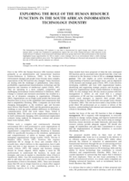 Exploring the role of the Human Resouce function in the South African information technology industry.