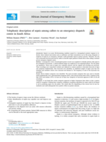 Telephonic description of sepsis among callers to an emergency dispatch centre in South Africa